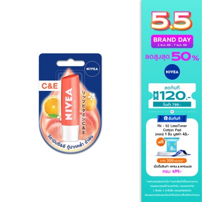 Nivea - นีเวีย ลิป พีชชี่ ซีแอนด์อี 4.8 กรัม