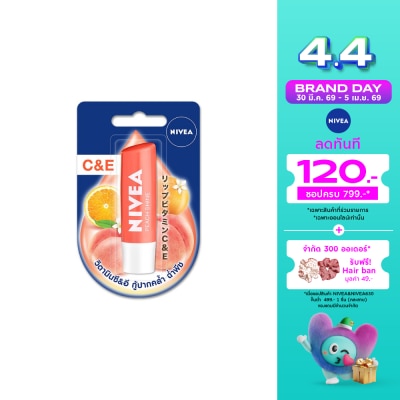 Nivea - นีเวีย ลิป พีชชี่ ซีแอนด์อี 4.8 กรัม