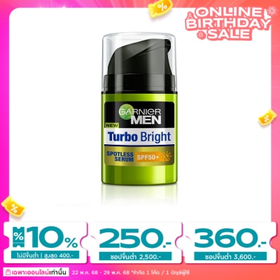 Garnier Men Garnier Men Serum Turbo Bright Spotless SPF50+ 40 Ml.