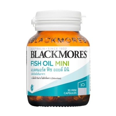 Blackmores แบลคมอร์ส โอเดอร์เลส ฟิช ออยล์ มินิแคป 30 แคปซูล