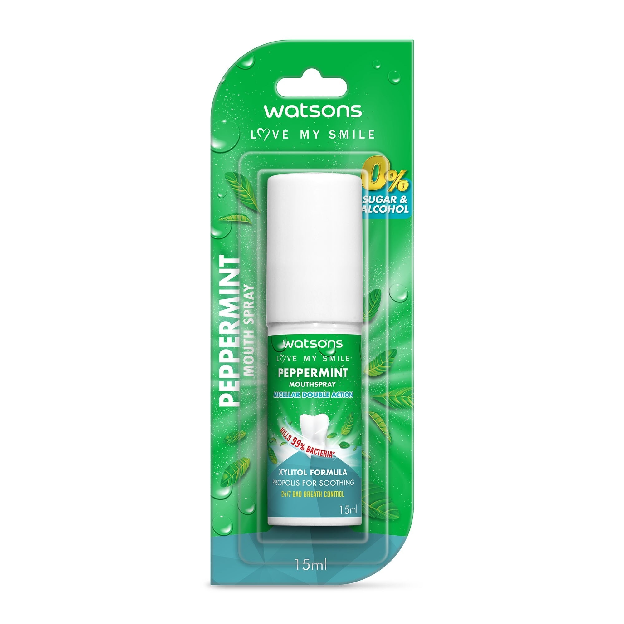 Watsons Peppermint Mouth Spray 15ml.