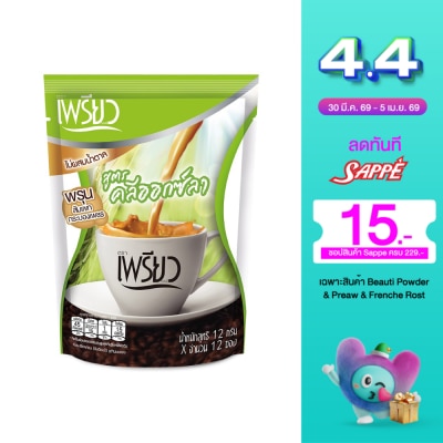 Preaw - เพรียว อินสแตนท์ คอฟฟี่ สูตรคลีออกซ์ลา 12ซอง