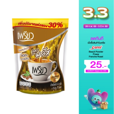 Preaw Preaw Instant Coffee L-Carnitine Flavor Sugar Free 10sac