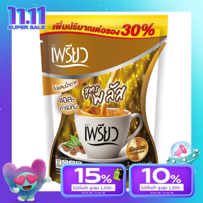 Preaw Preaw Instant Coffee L-Carnitine Flavor Sugar Free 10sac