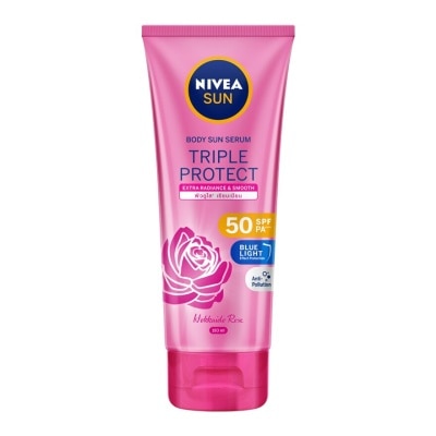 Nivea นีเวีย ซัน บอดี้ เซรั่ม ทริปเปิ้ล โพรเท็ค เอ็กซ์ตร้า เรเดียนซ์สมูท SPF50PA+++ 180มล.