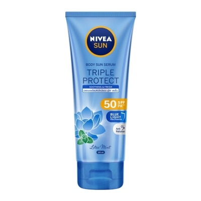 Nivea นีเวีย ซัน บอดี้ เซรั่ม ทริปเปิ้ล โพรเท็ค ซูทติ้ง แอนด์ เฟรช เอสพีเอฟ50พีเอ+++ 180มล.