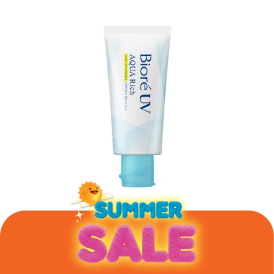 Biore - บิโอเร ยูวี อะควา ริช ไลท์ อัพ เอสเซ้นส์ เอสพีเอฟ50+ พีเอ++++ 70 กรัม ป้องกันแสงแดด