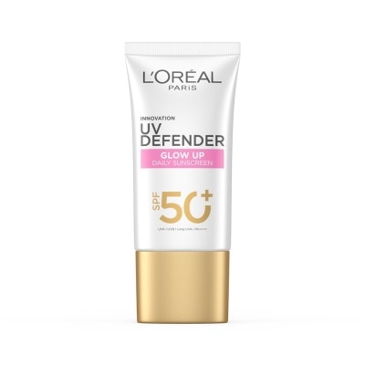 L'Oreal ลอรีอัล ปารีส ยูวี ดีเฟนเดอร์ โกลว์ อัพ เดลี่ ซันสกรีน เอสพีเอฟ50+ พีเอ++++ 50 มล.์