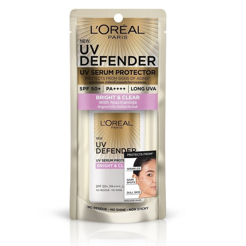 L'oreal Paris UV Defender Bright  Clear SPF50+ PA++++ Long UVA 50 Ml.