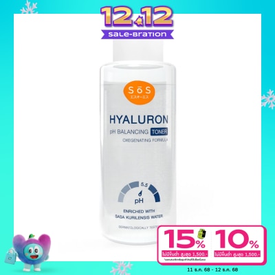 SoS SOS เอะสึ โอ เอะสึ ไฮยาลูรอน พีเอช บาลานซ์ซิ่ง โทนเนอร์ 300 มล.