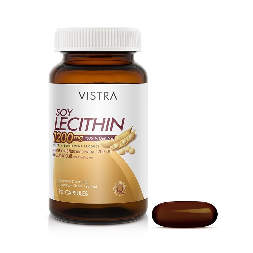 Vistra Soy Lecithin 1200 mg. plus Vitamin E 90 Capsule