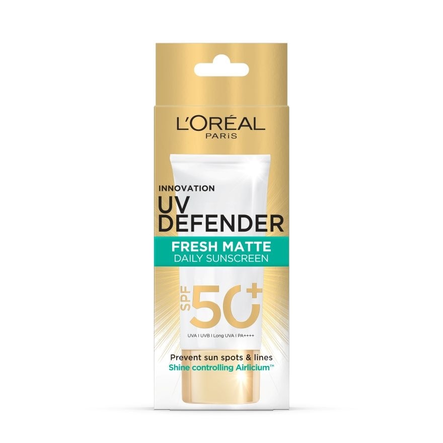 ลอรีอัล ปารีส ยูวี ดีเฟนเดอร์ แมทท์ แอนด์ เฟรช SPF50+ PA++++ ลอง ยูวีเอ 50 มล.