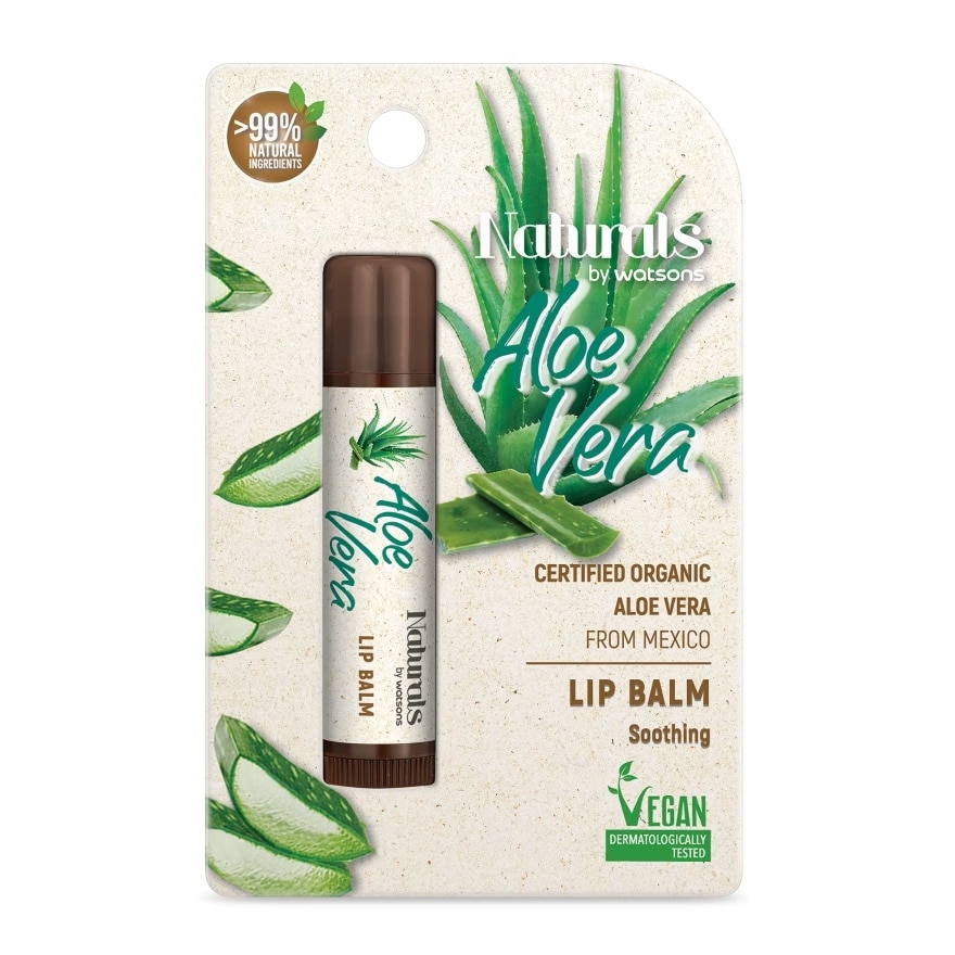 Naturals by Watsons Aloe Vera Lip Balm 4.5g.