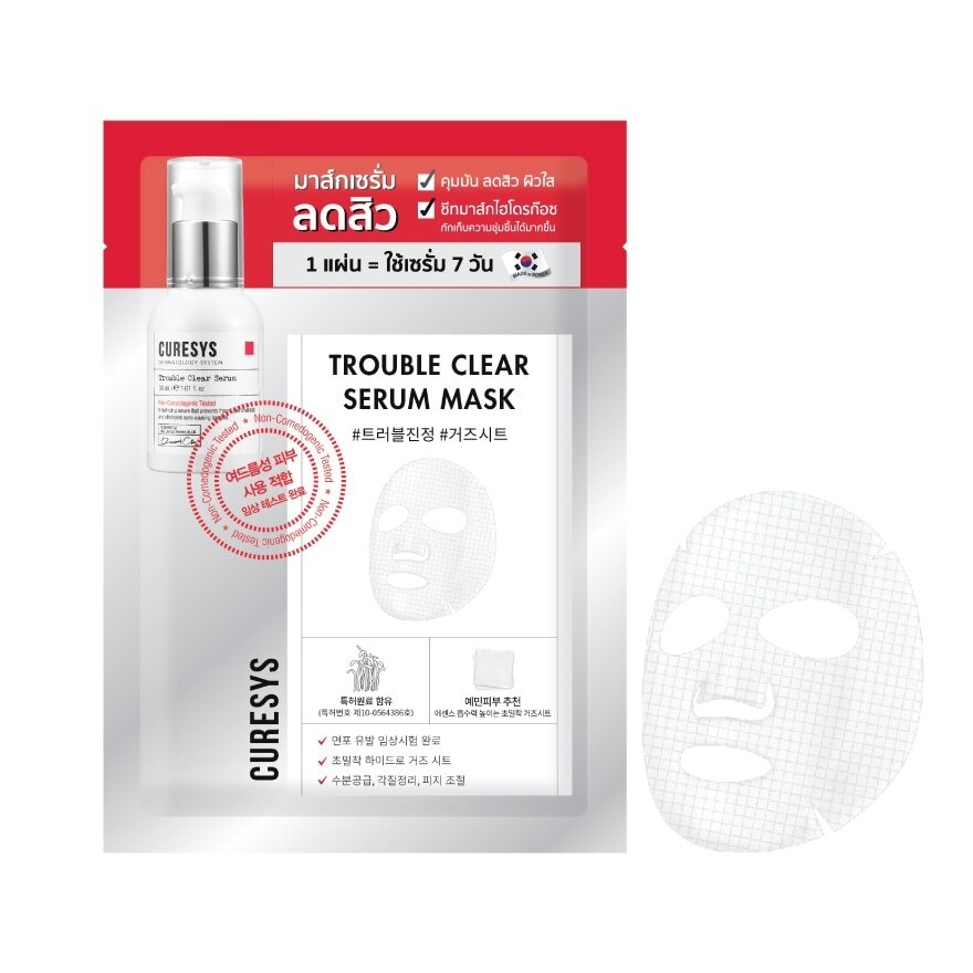 Curesys Trouble Clear Serum Mask 1's