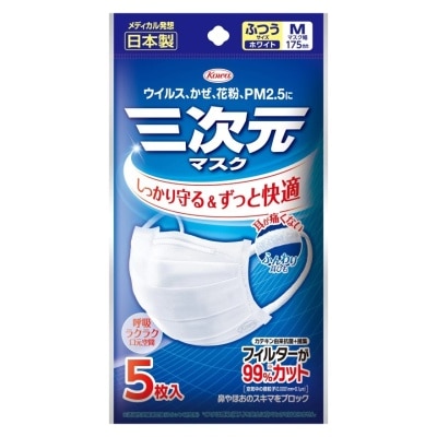 Kowa Kowa 3D Mask CTP Size M (White) 5 Pc/Pack