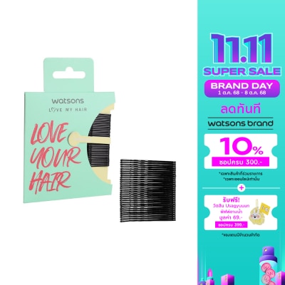 WATSONS วัตสันกิ๊บติดผมสีดำ 30ชิ้น