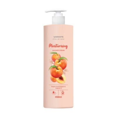 Watsons Watsons Moisturising Shower Cream Peach Fruit ExtractVitamin E 450ml