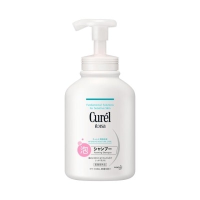 Curel คิวเรล อินเทนซีฟ มอยส์เจอร์ แคร์ โฟมมิ่ง แชมพู 480 มล.