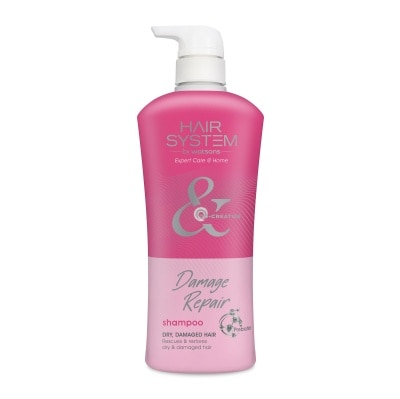 Hair System by Watsons Hair System By Watsons Damage Repair Shampoo 500ml.