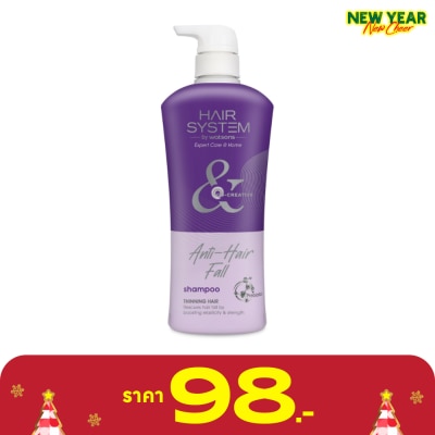 Hair System by Watsons แฮร์ ซิสเตม บาย วัตสัน แอนตี้-แฮร์ ฟอล แชมพู 500มล.