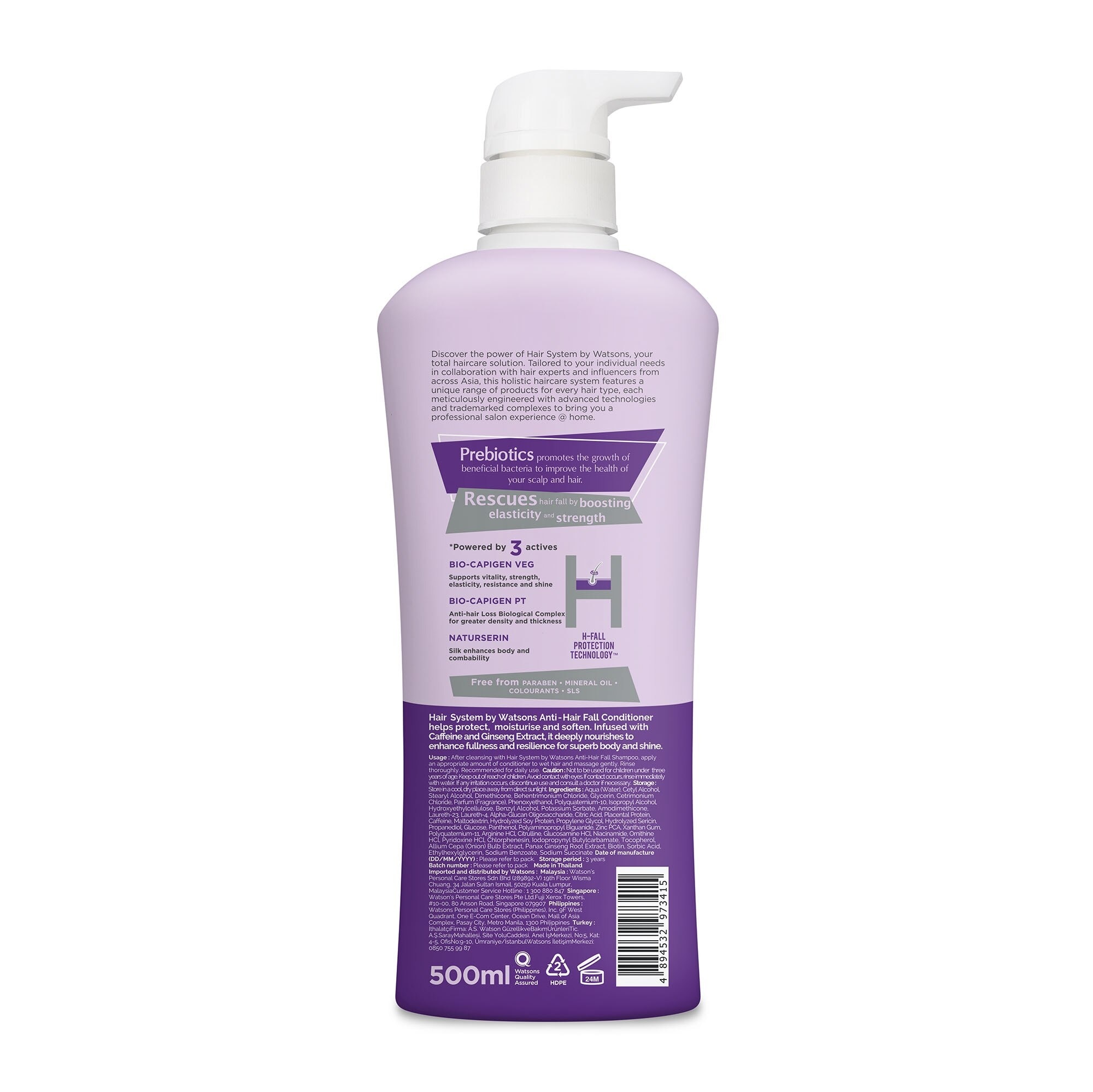 Hair System By Watsons Anti-Hair Fall Conditioner 500ml.