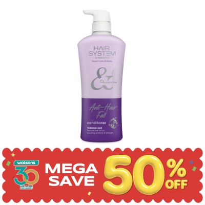 Hair System by Watsons - แฮร์ ซิสเตม บาย วัตสัน แอนตี้-แฮร์ ฟอล คอนดิชันเนอร์ 500มล. image