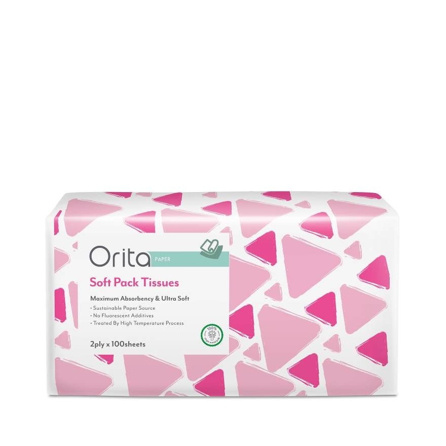 Orita Soft Pack 2ply x 100sheets Pack 5