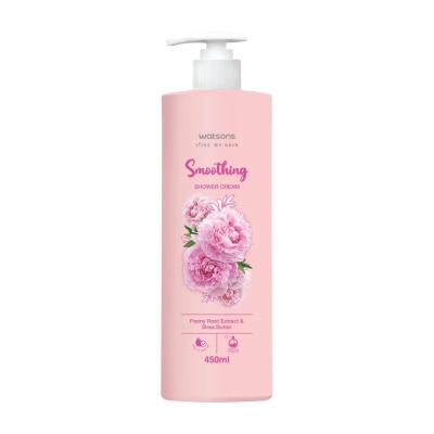 Watsons Watsons Smoothing Shower Cream Peony Root ExtractShea Butter 450ml