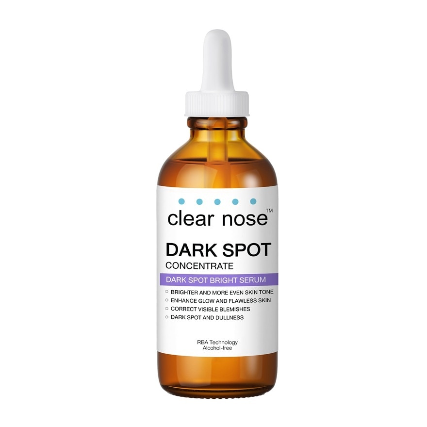 เซรั่มเคลียร์โนส Clear Nose ดาร์ค สป็อต ไบรท์ เซรั่มลดรอยดำ สีม่วง 100 มล.