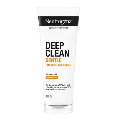 Neutrogena นูโทรจีนา ดีพ คลีน เจนเทิล โฟมมิ่ง คลีนเซอร์ 100 กรัม