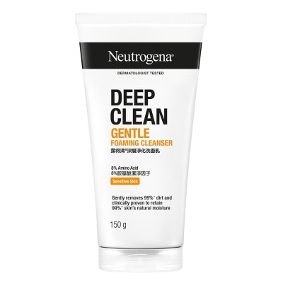 Neutrogena นูโทรจีนา ดีพ คลีน เจนเทิล โฟมมิ่ง คลีนเซอร์ 150 กรัม