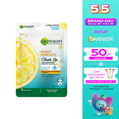 Garnier - Garnier Skin Naturals Bright Complete Clear Up Anti-Acne Mask 1's