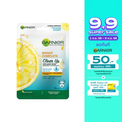Garnier Garnier Skin Naturals Bright Complete Clear Up Anti-Acne Mask 1's