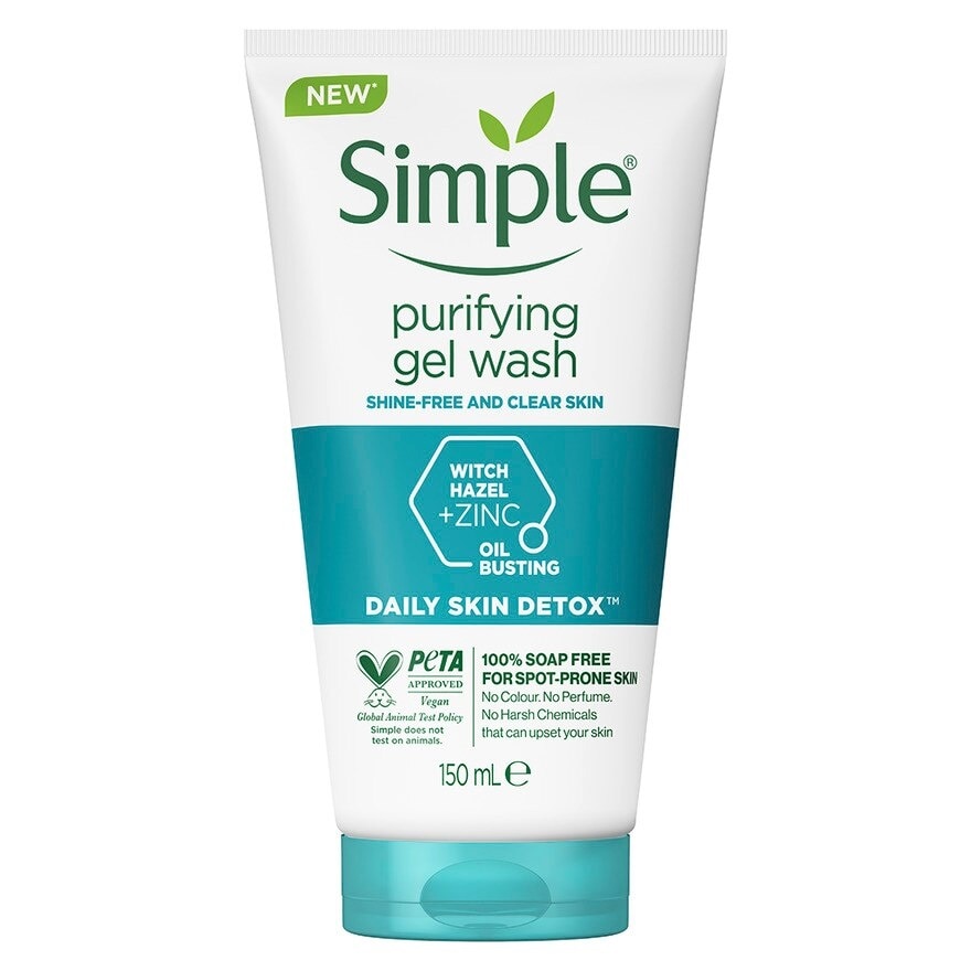 Simple Daily Skin Detox Purifying Facial Wash 150 Ml.