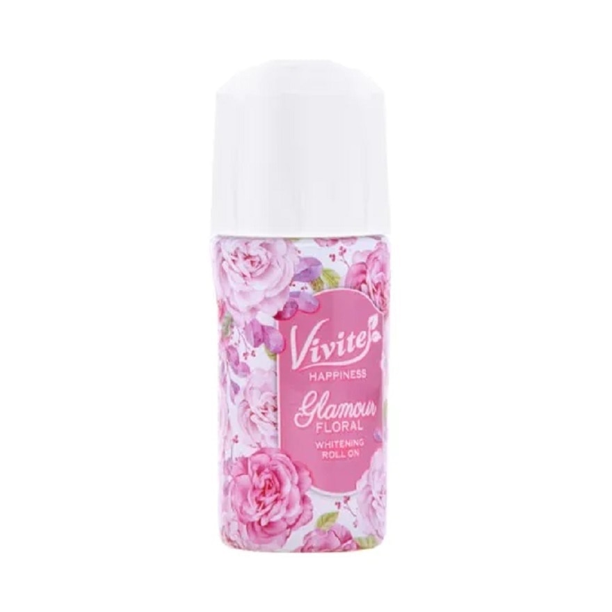 Vivite Happiness Glamour Floral Whitening Roll On 40 Ml.