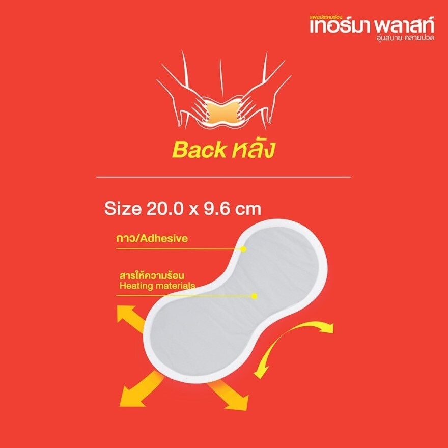 Thermaplast Back Pain Relief 3 Pcs/Box