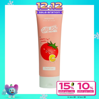 Watsons Watsons Girlish Vitamin C Tomato Facial Foam 100ml.