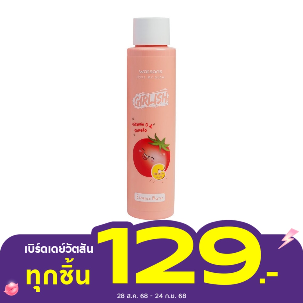 วัตสัน เกิร์ลลิช วิตามิน ซี แอนด์ โทเมโท เอสเซ้นส์ วอเตอร์ 100มล.