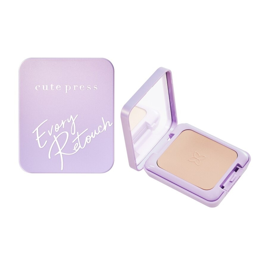 Cute Press Evory Retouch Oil Control Foundation Powder SPF30 PA+++ 12g. N1
