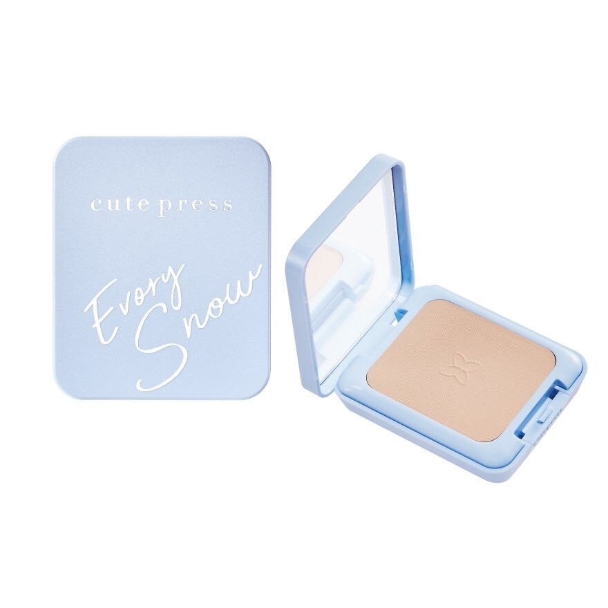 Cute Press Evory Snow Whitening  Oil Control Foundation Powder SPF30 PA++ 12g. N1