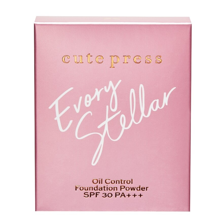 Cute Press Evory Stellar Oil Control Foundation Powder SPF30 PA+++ 12g. B1