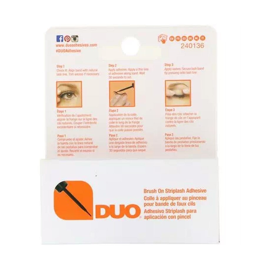 DUO Brush On Dark Adhesive with Vitamins 5g. Dark Tone