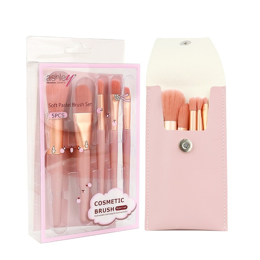 Ashley Soft Pastel Brush Set 5pcs Pink