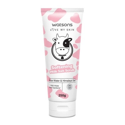 WATSONS วัตสัน เลิฟ มาย สกิน ซอฟเทนนิ่ง มิลค์ ซอลท์ สครับ 250ก.