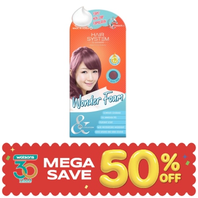 Hair System by Watsons - แฮร์ ซิสเตม บาย วัตสัน วันเดอร์โฟม 02 โรส พิ้งค์. image
