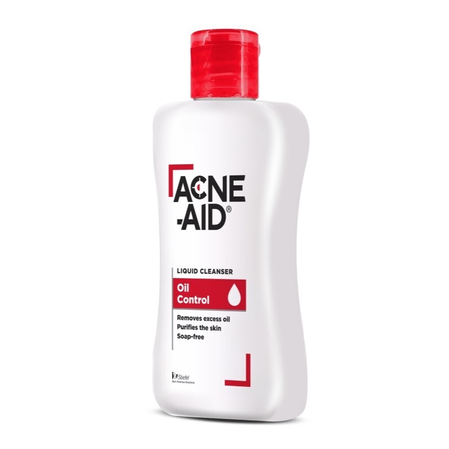 โฟมล้างหน้า Acne Aid แอคเน่ เอด สีแดง ลิควิด คลีนเซอร์ ลดสิวหน้ามัน 100 มล.