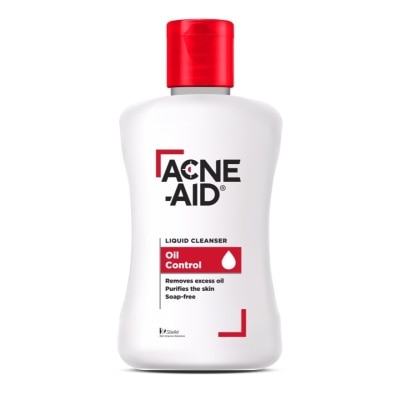 Acne Aid โฟมล้างหน้า Acne Aid สีแดง แอคเน่ เอด ลิควิด คลีนเซอร์ โฟมล้างหน้าลดสิว 50 มล.