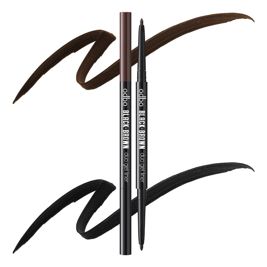 Odbo Black-Brown Duo Gel Liner 0.2g. Black  Brown