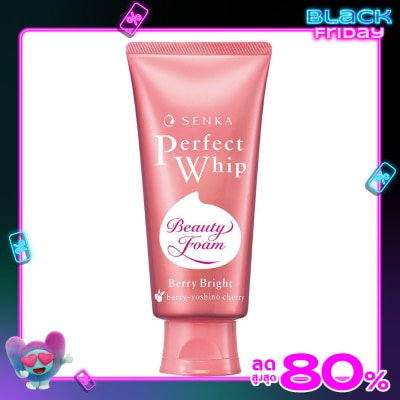 Senka เซนกะ เพอร์เฟ็ค วิป เบอร์รี่ ไบรท์ เอ 100 กรัม วิปโฟม ล้างหน้า