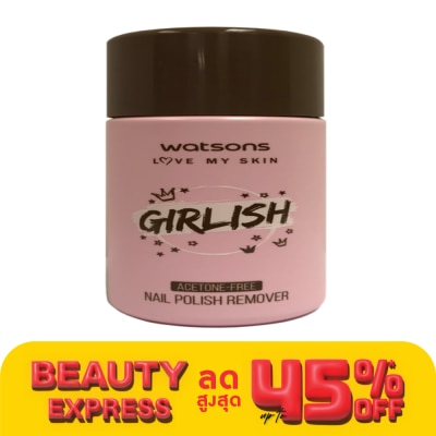 Watsons Watsons Girlish Acetone -Free Nail Polish Remover 100ml.